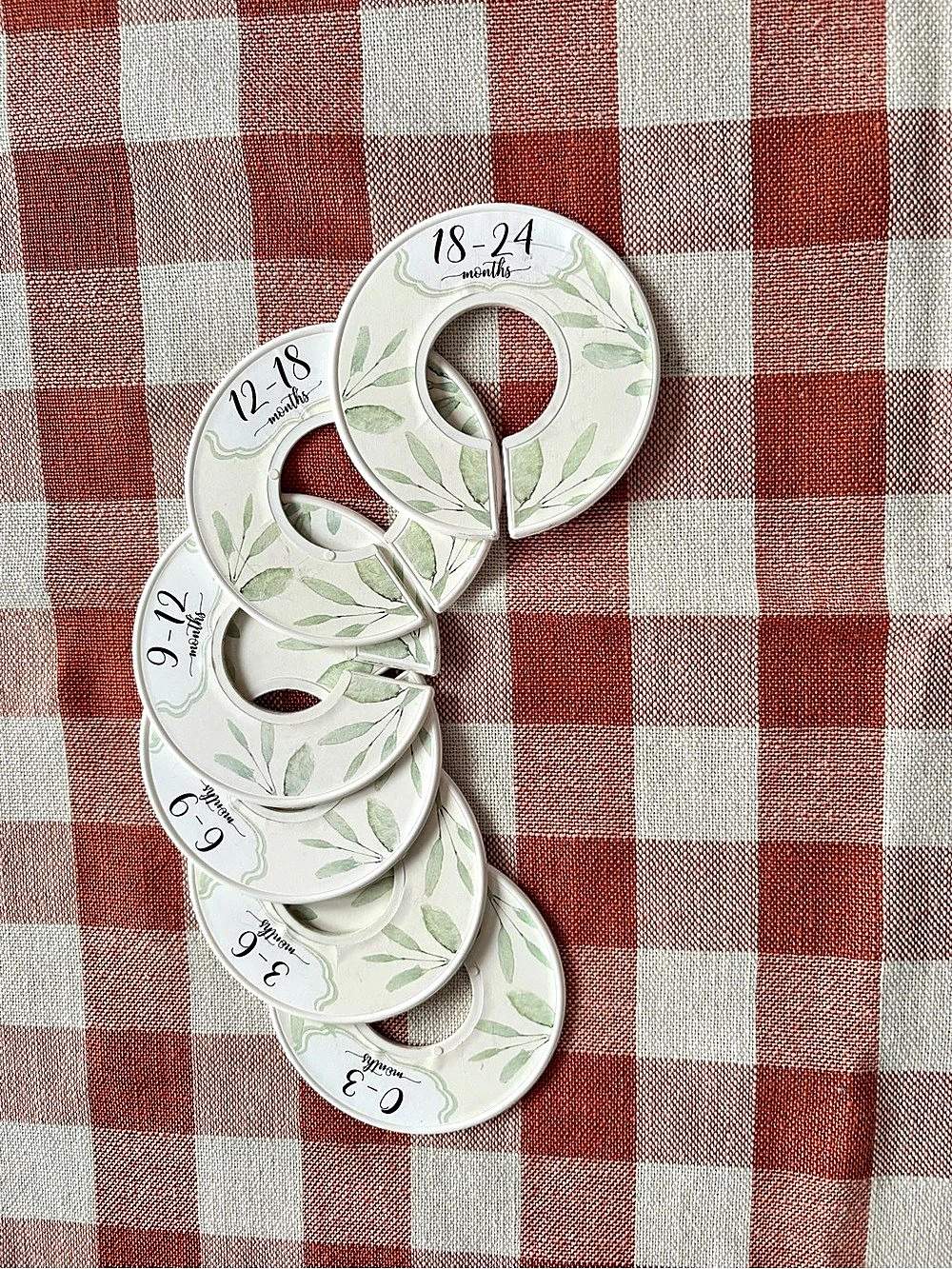Baby Size 0-24M Floral Size Dividers